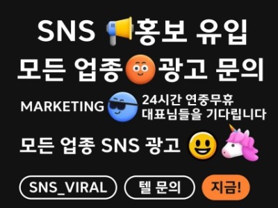 SNS 마케팅 실행사 박실장입니다
